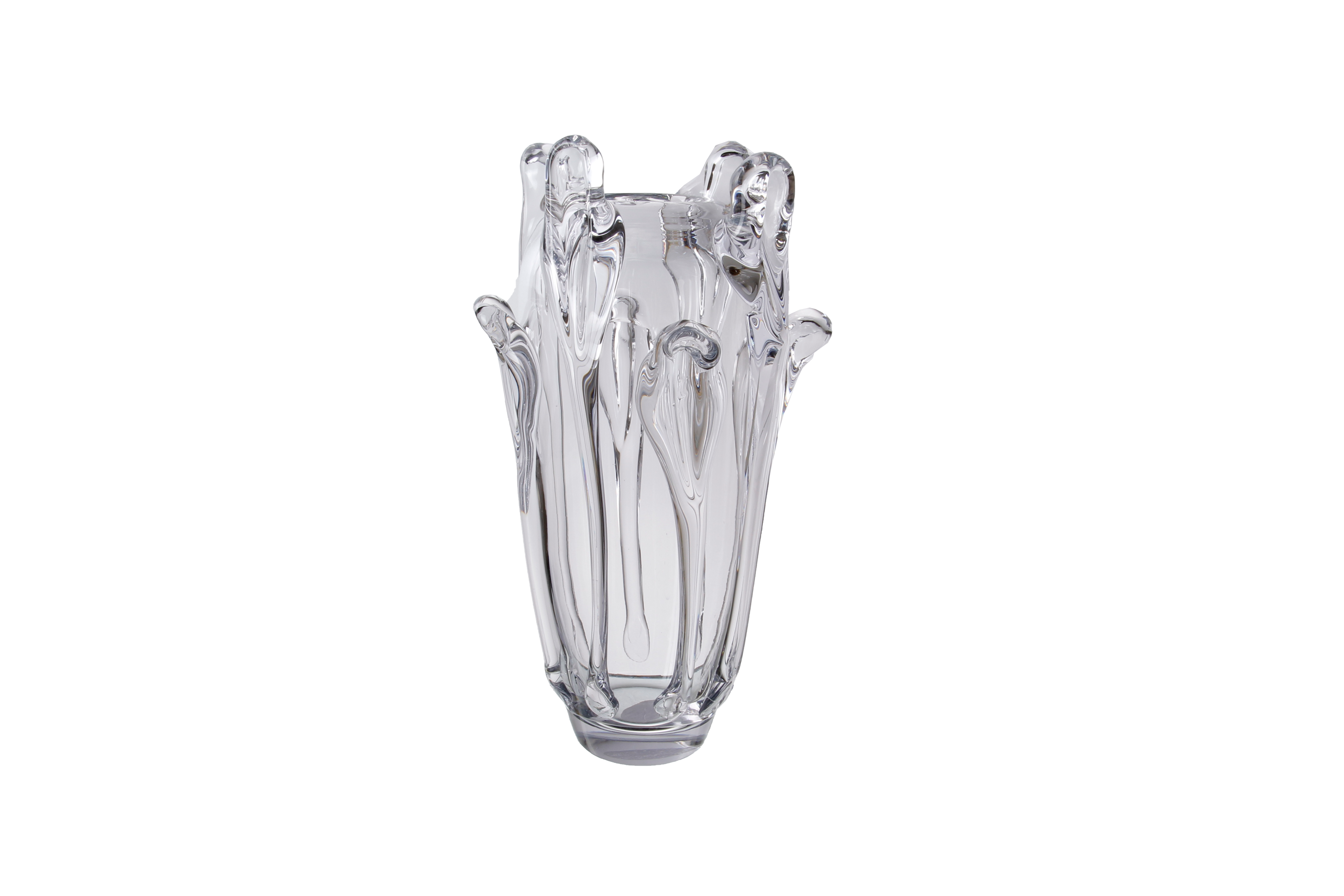 Crystal Swirl Vase Clear Large