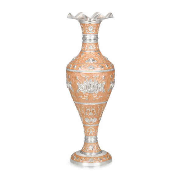 Silver vase (Peach)
