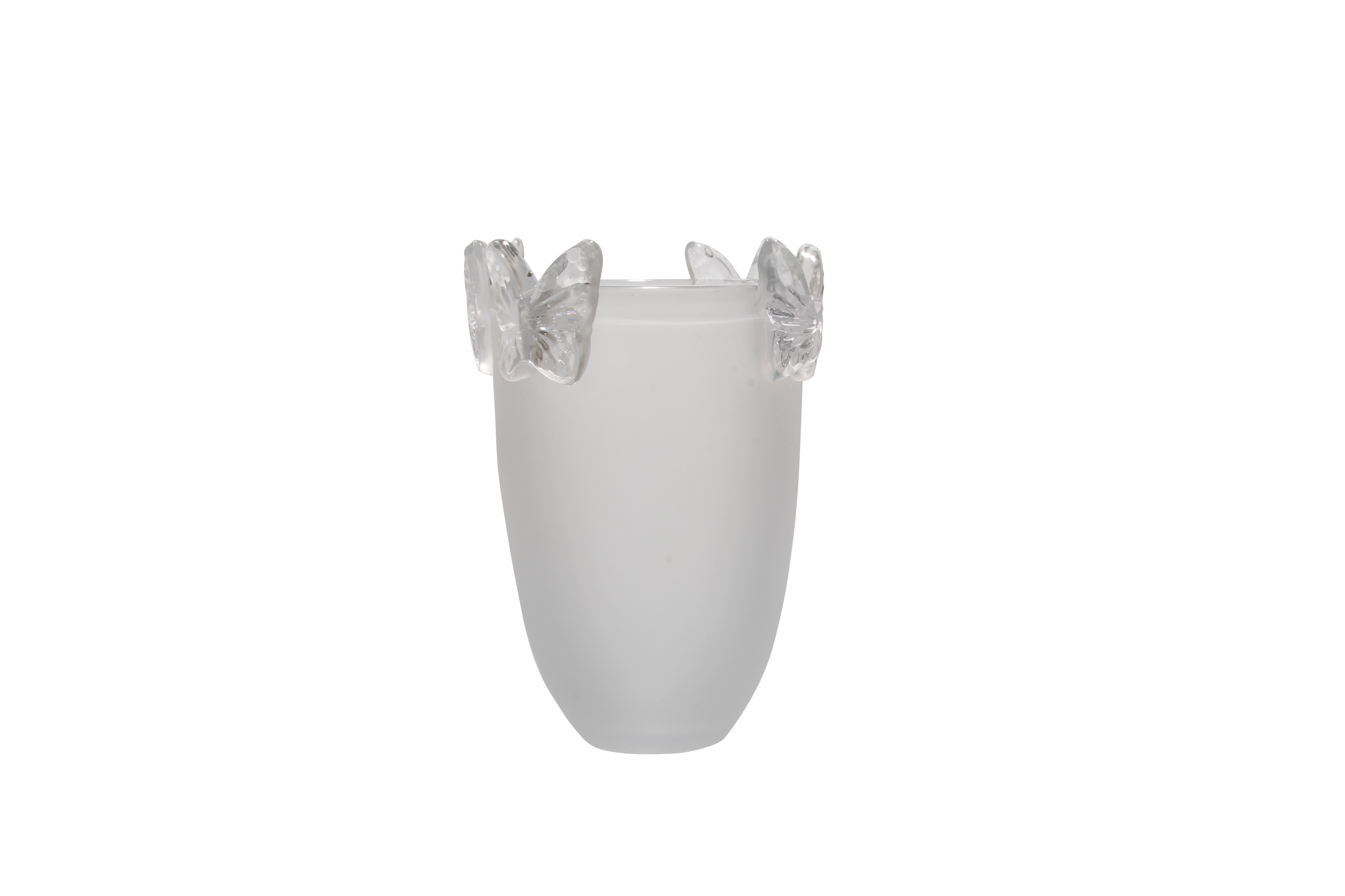 Crystal Butterfly Vase Clear Small