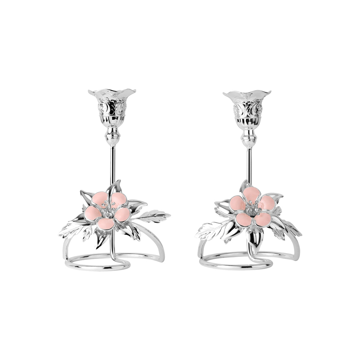 Flower Candle Stand Set of 2 Small