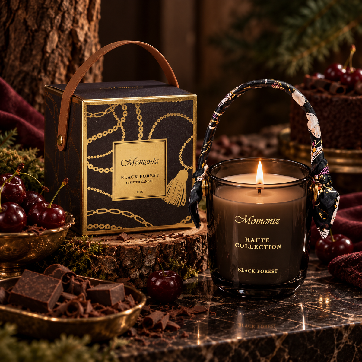 Luxury Scented Candle Black Forest