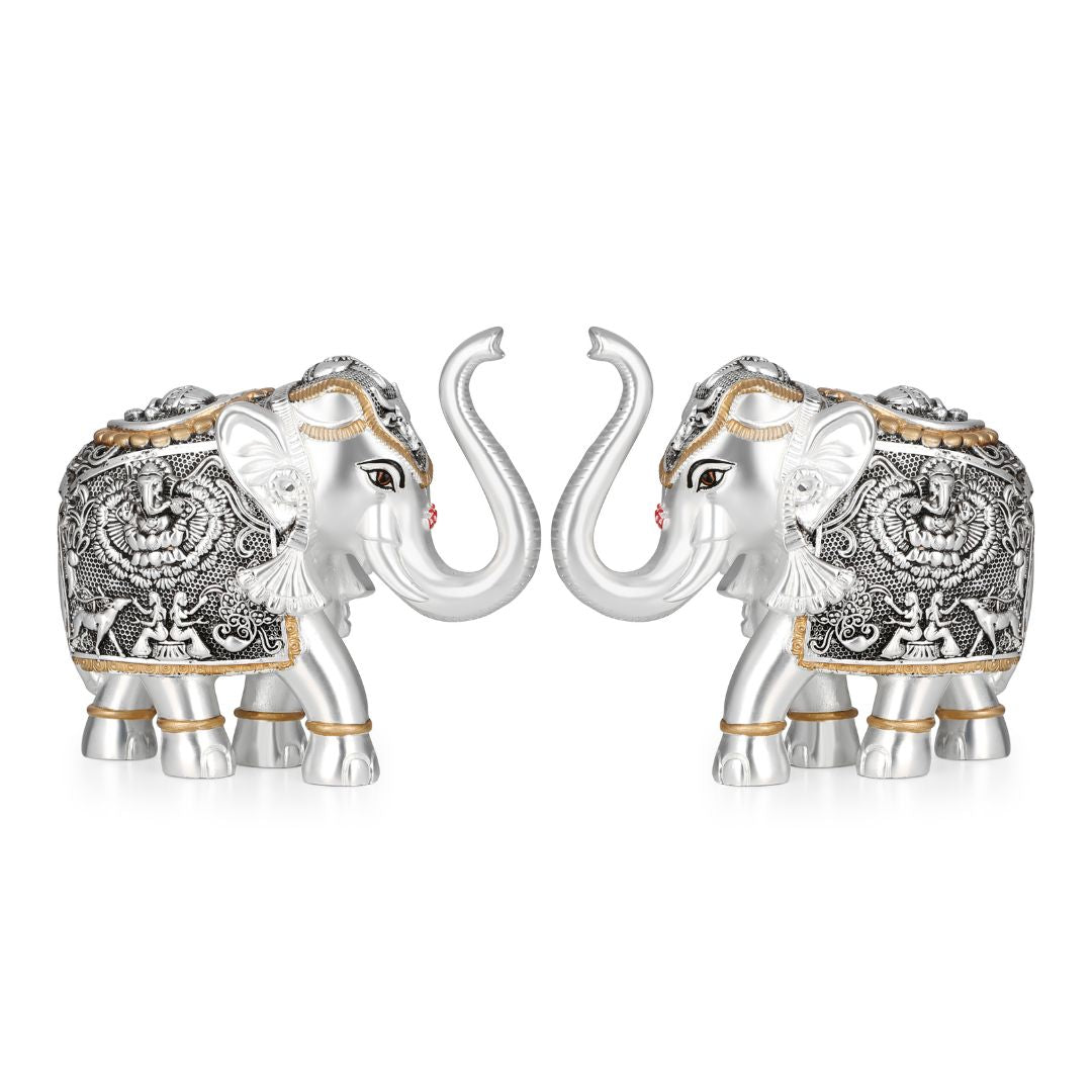Silver elephant small size