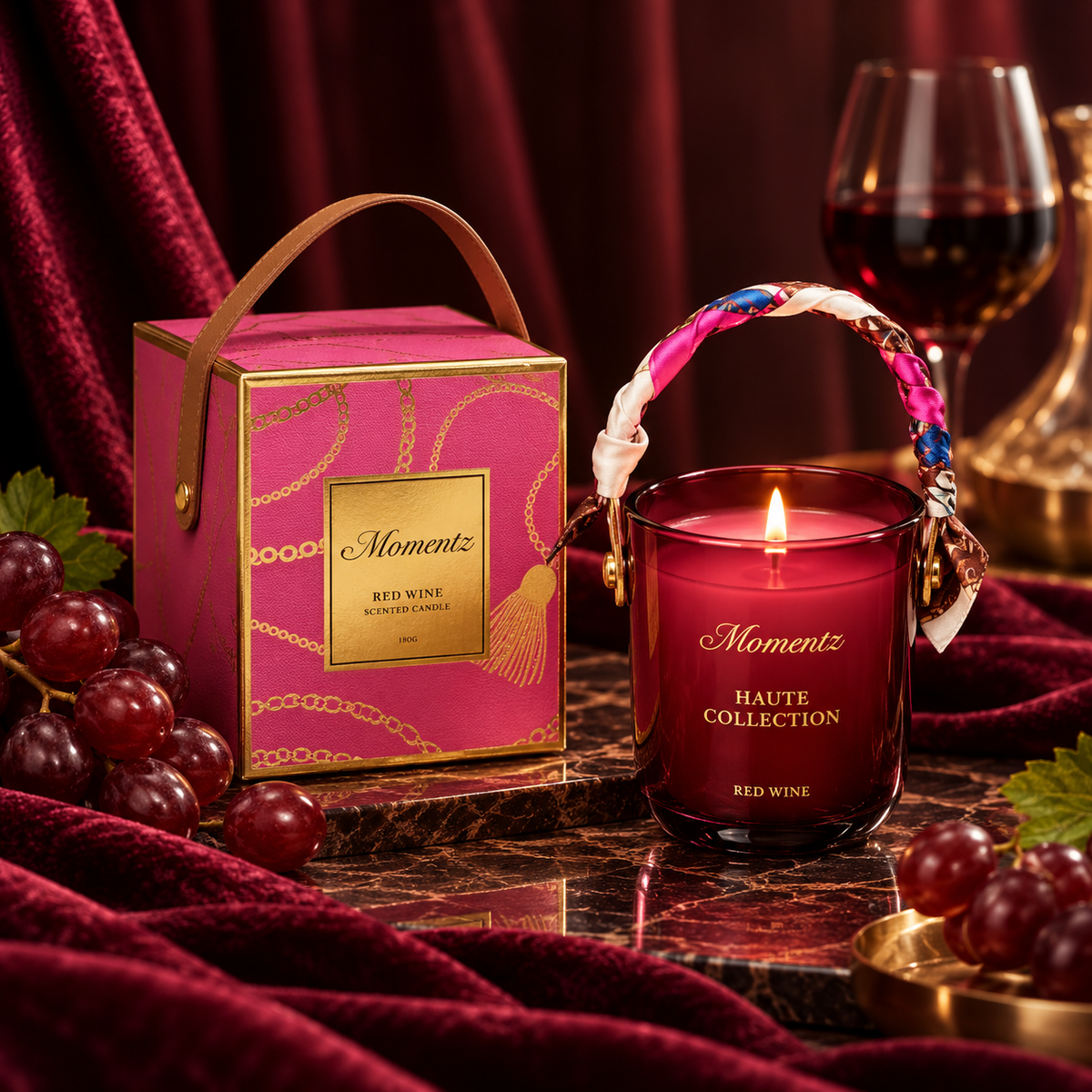 Luxury Scented Candle Red Wine