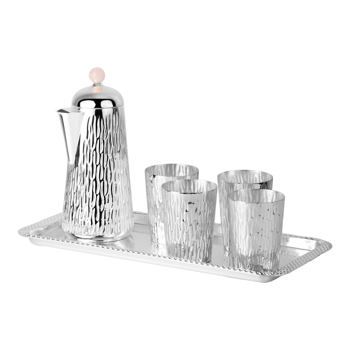 Jug + 4 Glasses+ Tray