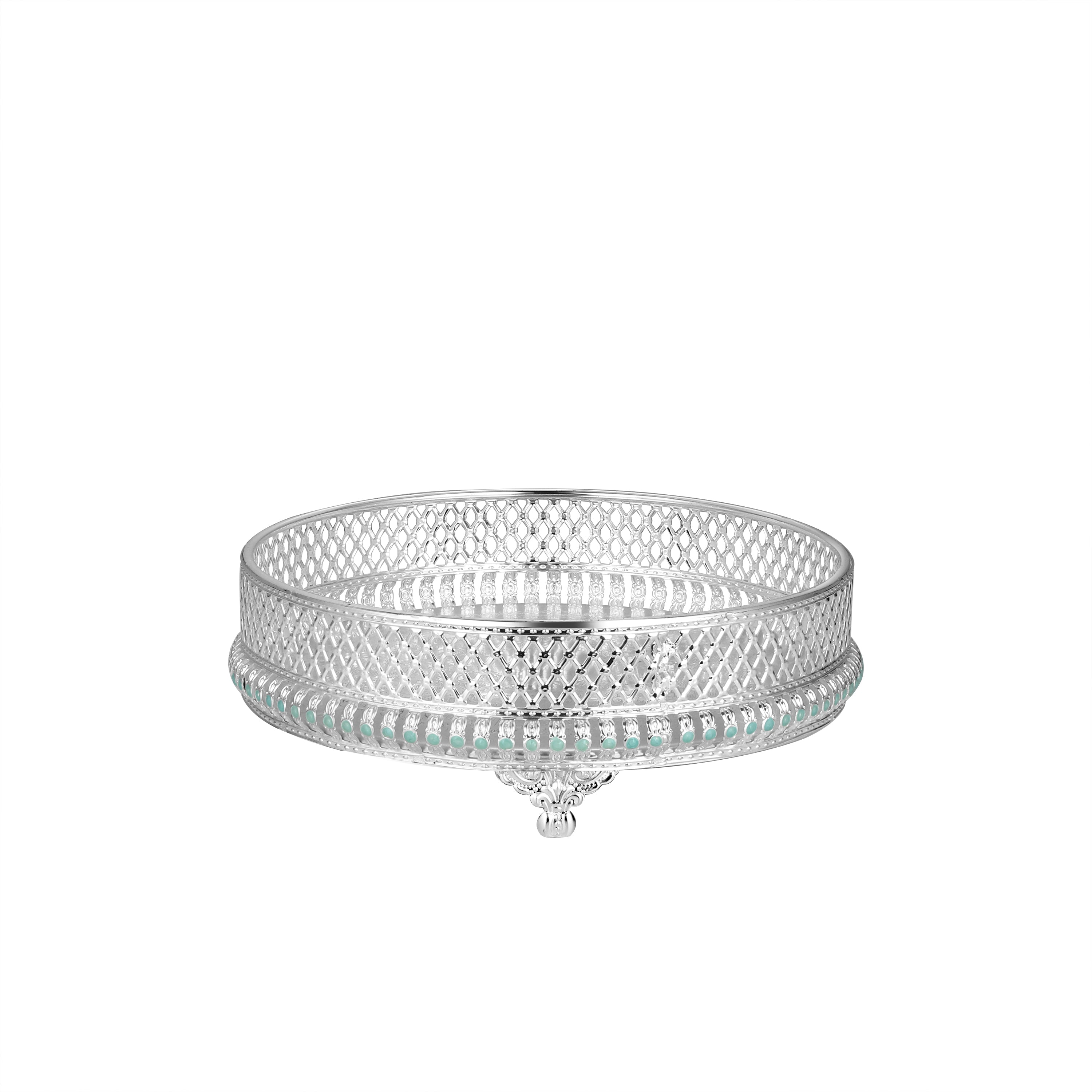 Radiant Round Tray Blue