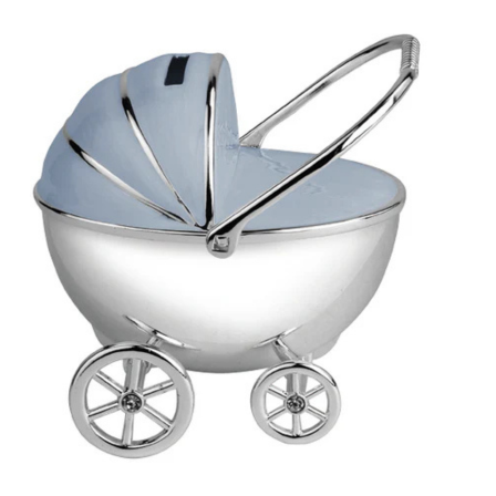 Baby Carriage Money Bank – Blue