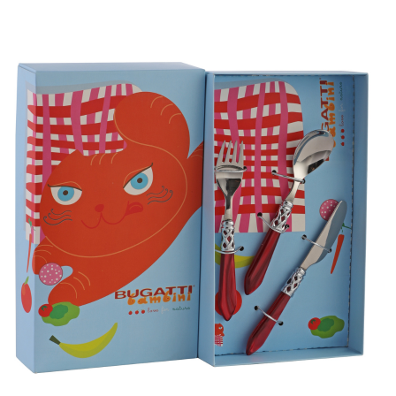 Bugatti Bambini Kids Cutlery Set – 3 Pieces