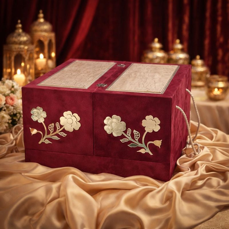 Ruby Floral Keepsake Box
