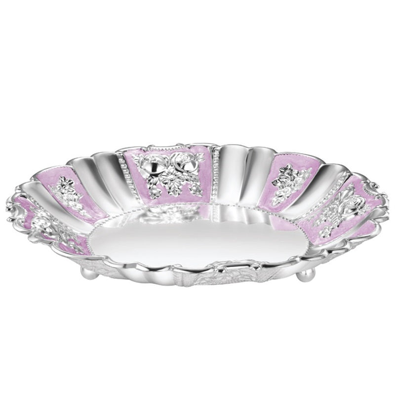 Round Enamel Tray Large
