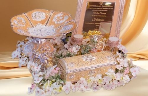 Elegant Gold-Themed Luxury Wedding Invitation