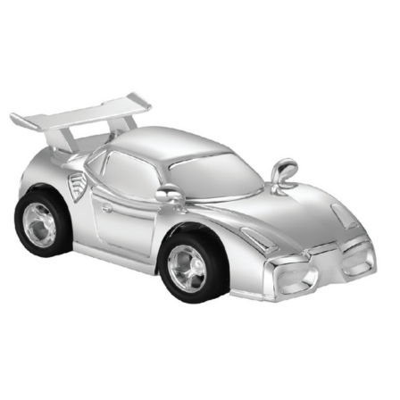 RACING CAR MONEY BANK SIL.COL.
