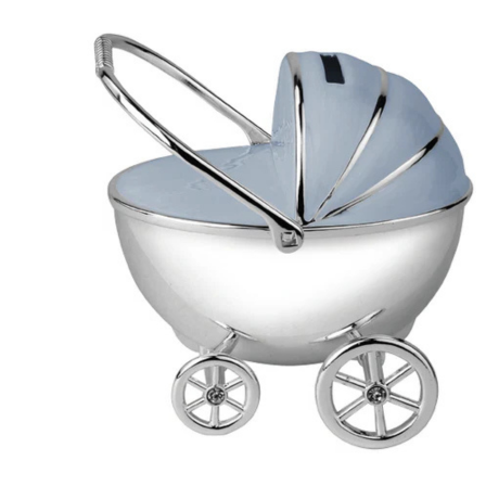 Baby Carriage Money Bank – Blue