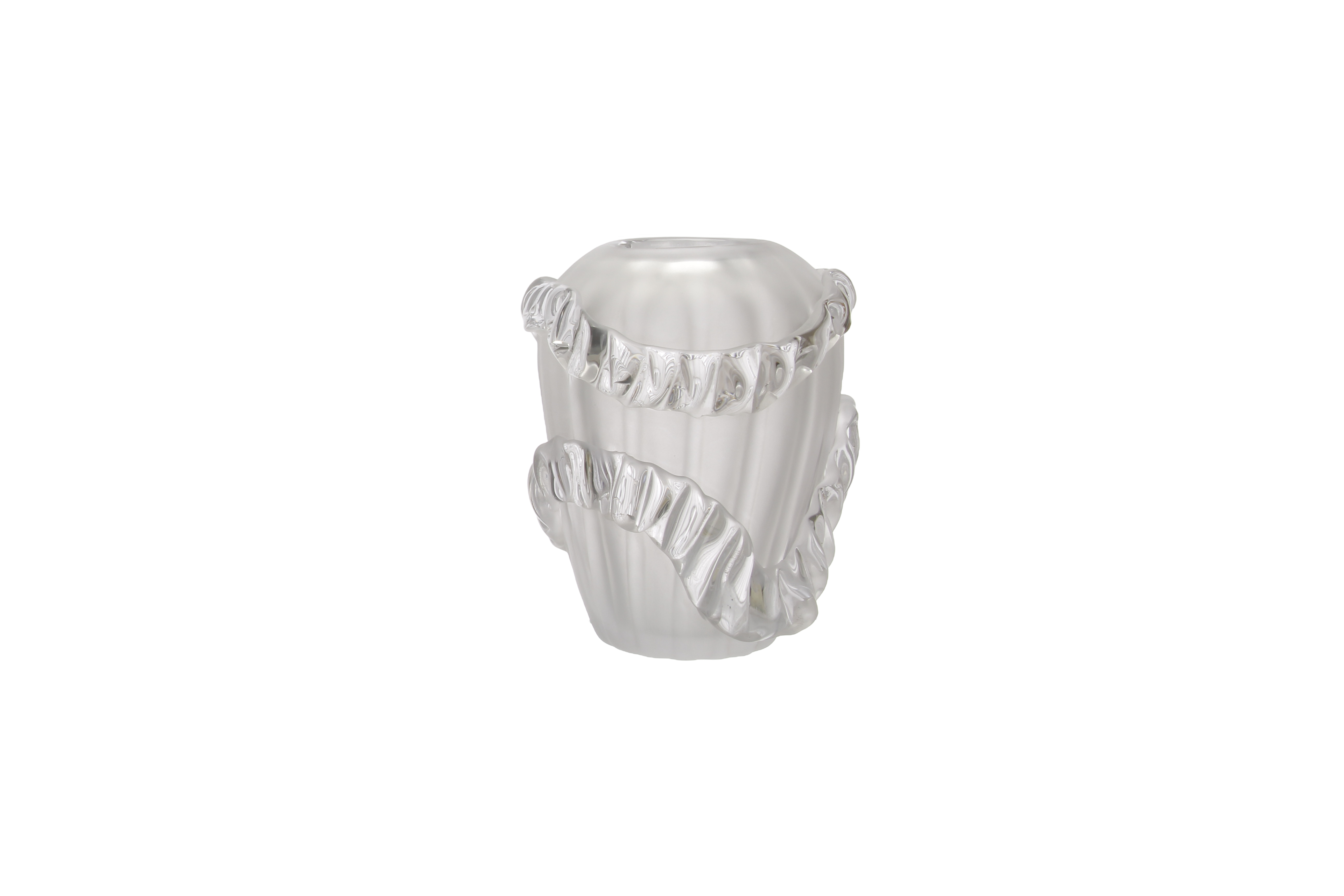 CRYSTAL WHIRL VASE Small