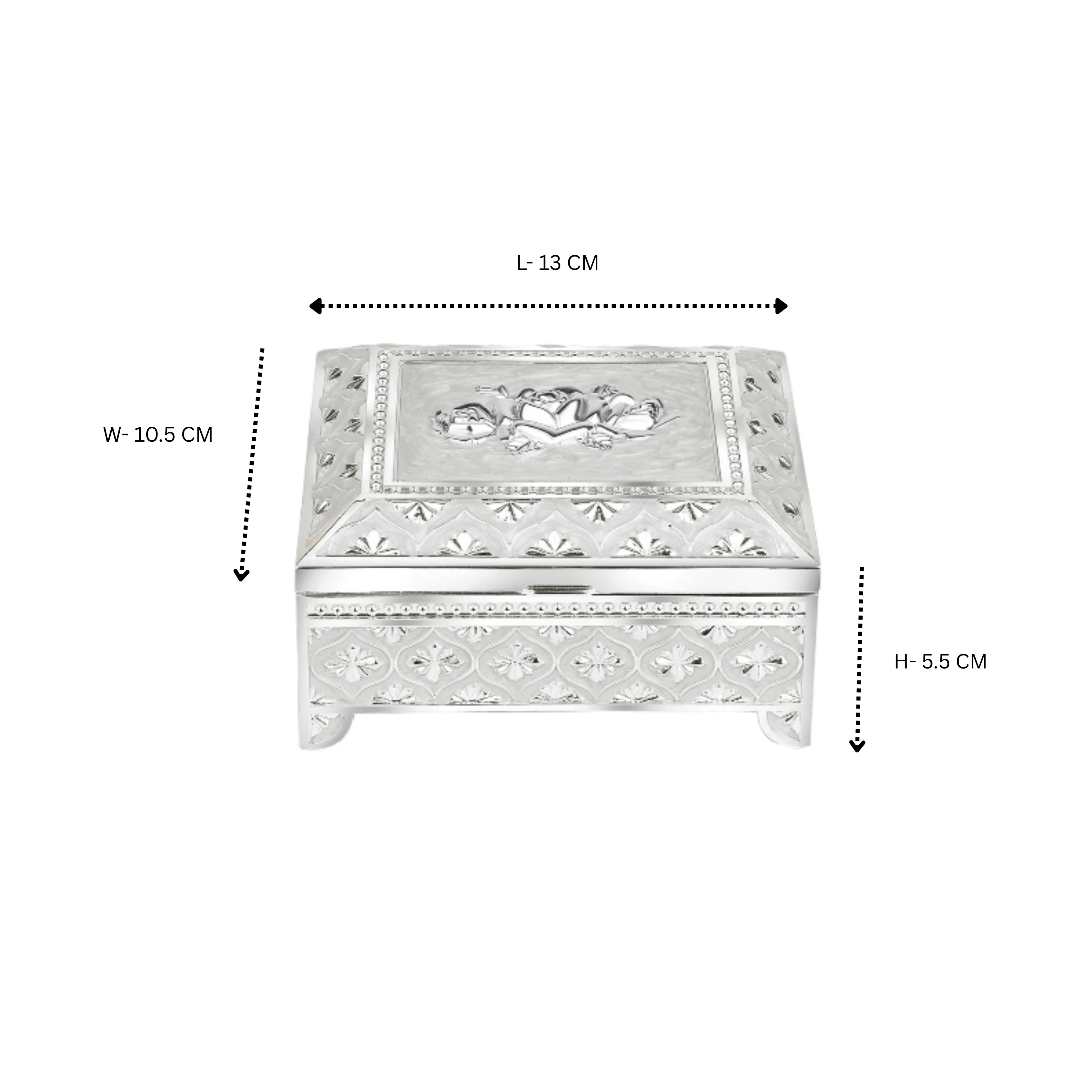 Enamel jewellery box - MOP