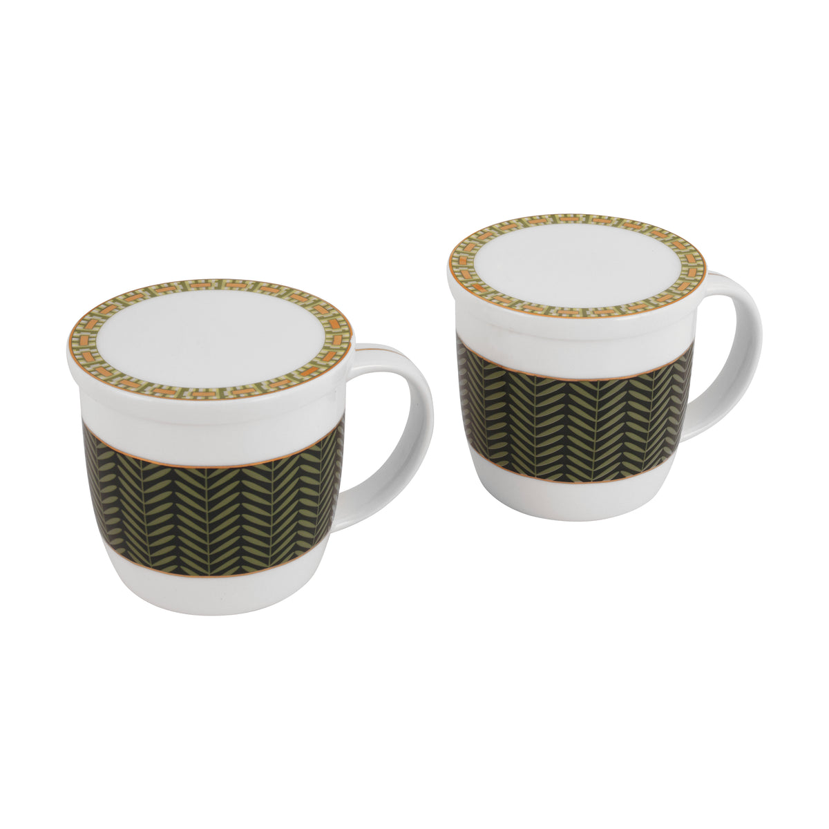 Forest Mosaic 2pcs Mug Set