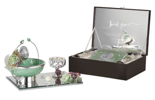 Elegant Gift Set with Decorative Bowl & Keepsake Box
