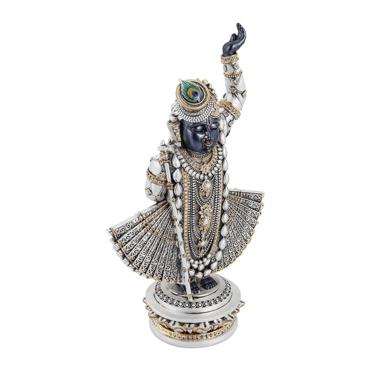 Embossed Lord Shrinath ji Black