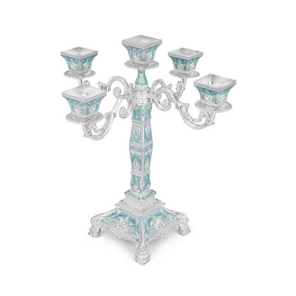 5 in 1 Candle Stand blue