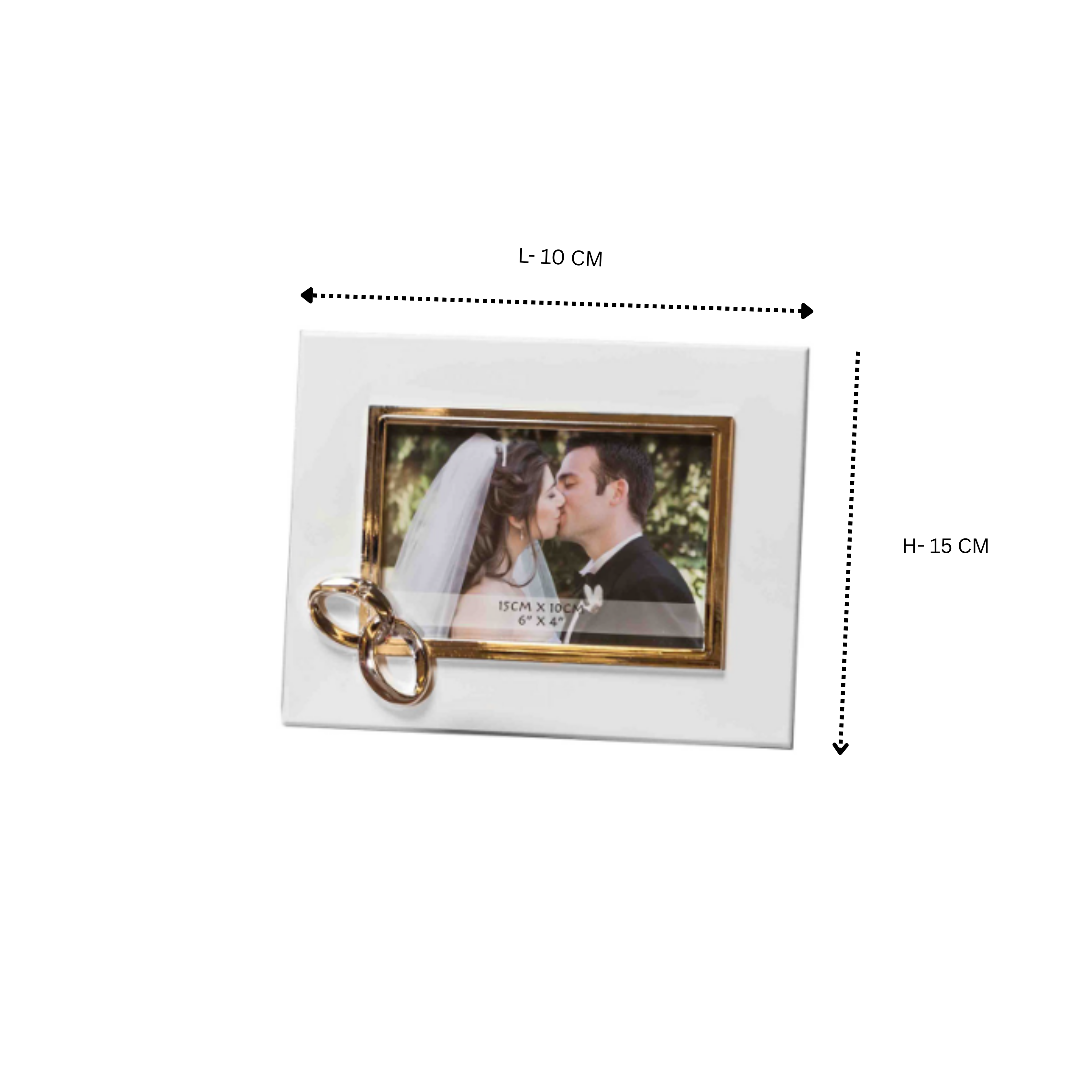 Ring Design Photoframe- White