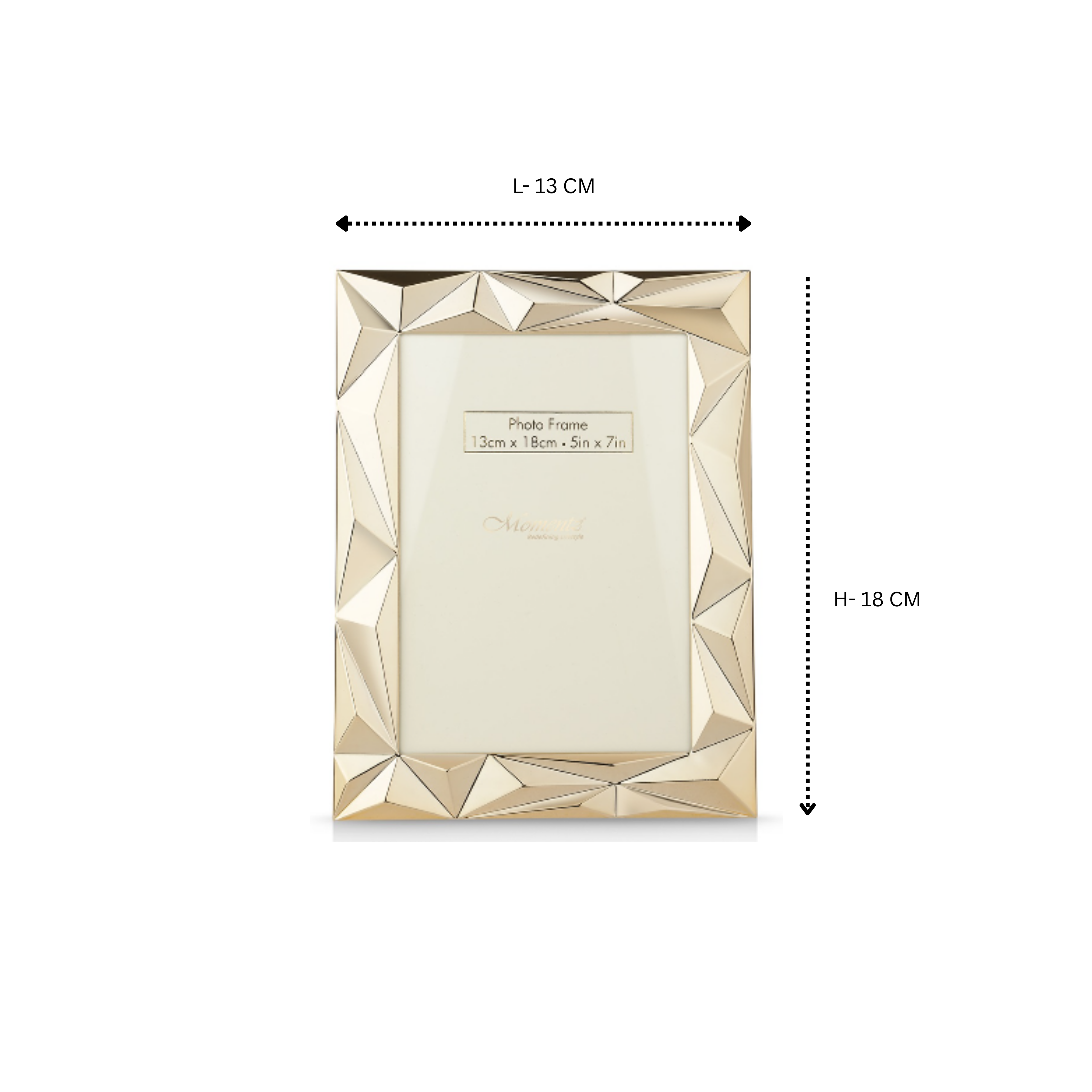 Abstract Photo frame(5*7)- Gold
