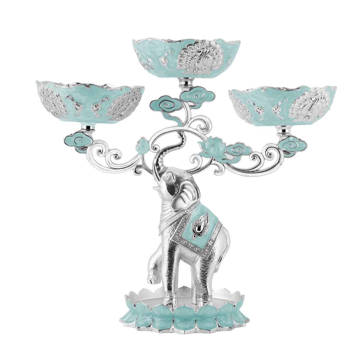 3 in 1 Elephant Bowl Set Blue