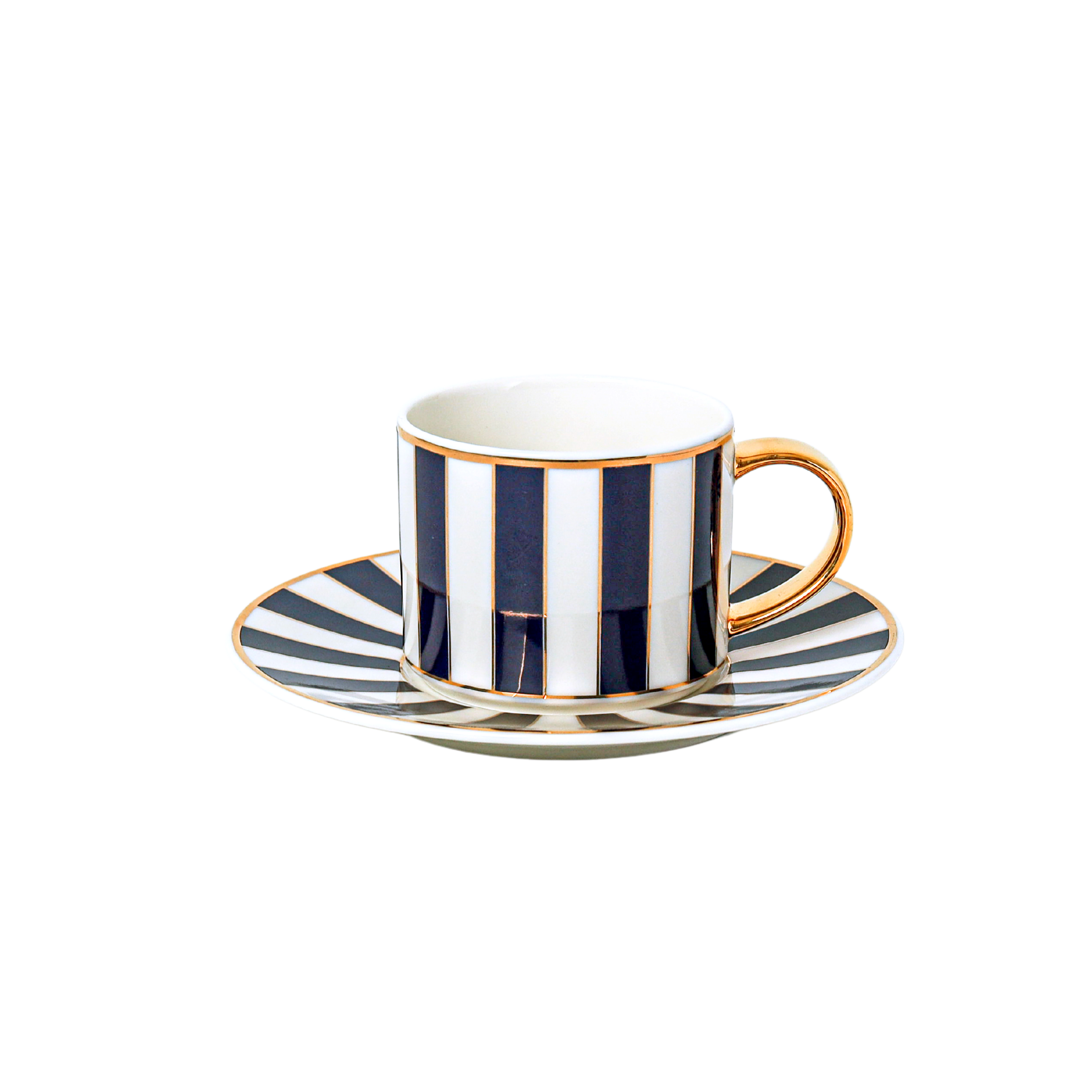 ROYAL BLUE SIGNATURE PORCELAIN (6 Cup and 6 Sauser 1 Creamer 1 Kettle with Lid 1 Sugar bowl with Lid)