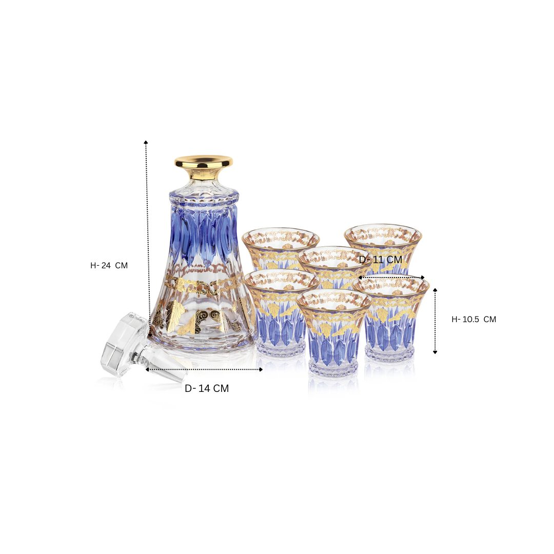 7 Pcs whisky set- Blue