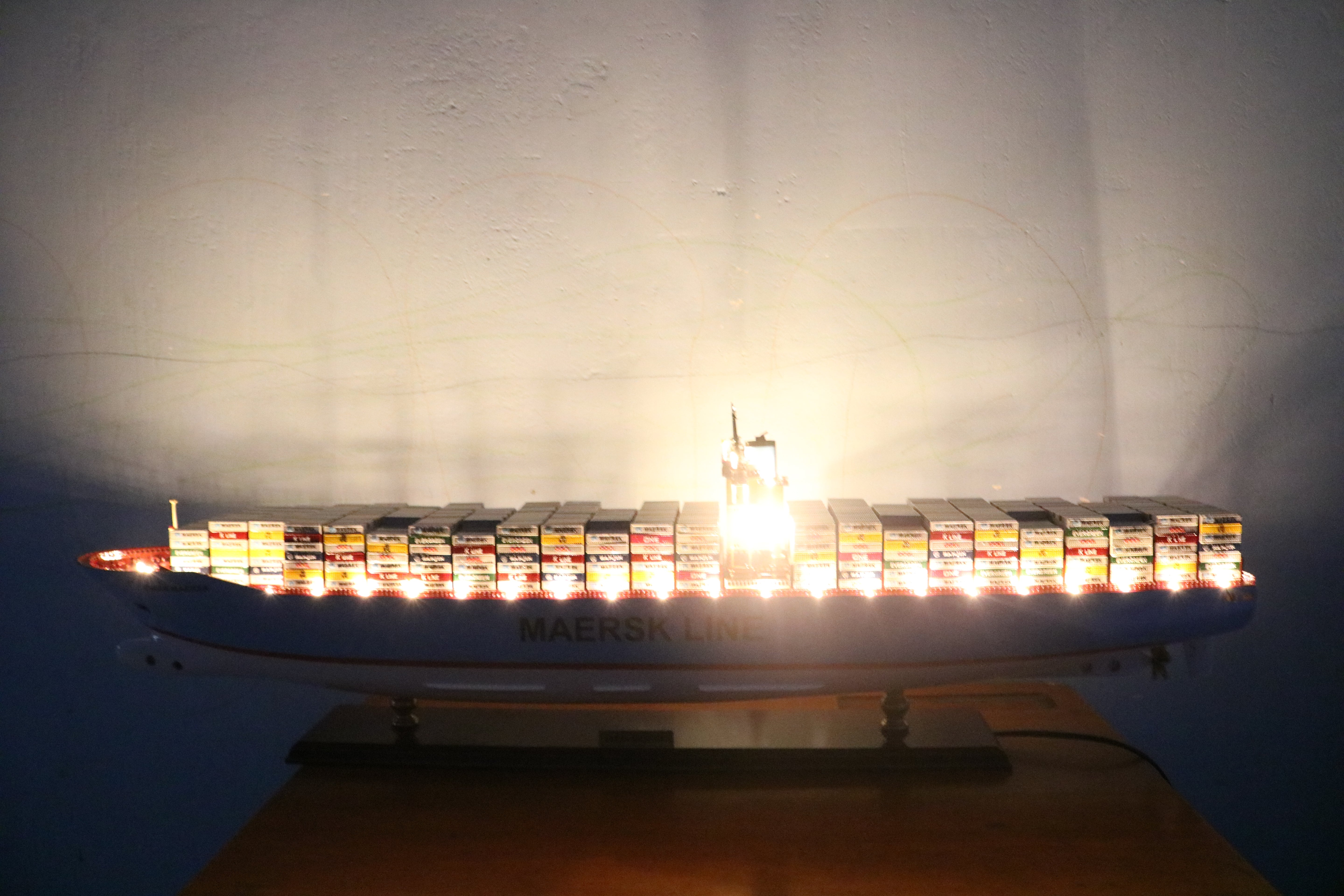 EMMA MAERSK with Lights