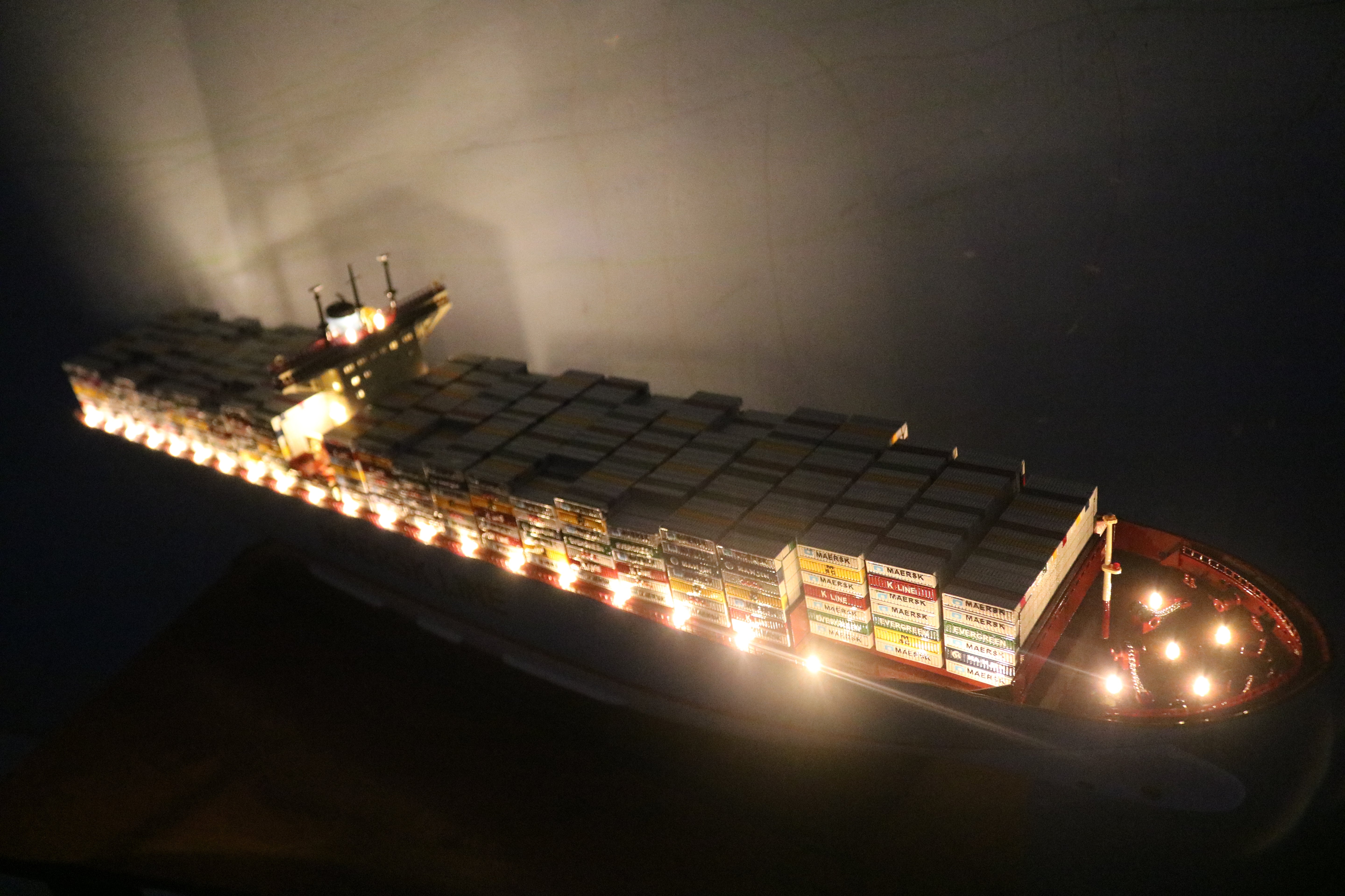 EMMA MAERSK with Lights
