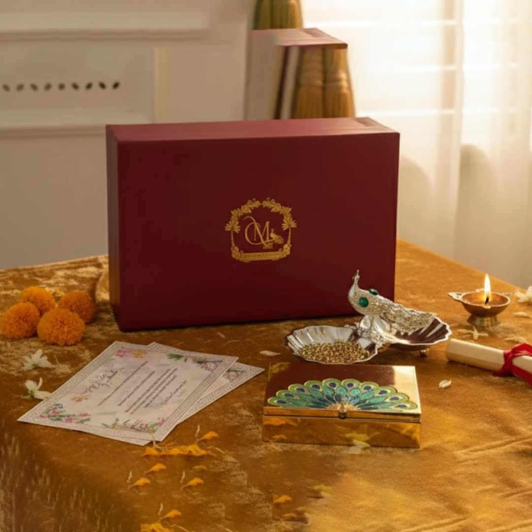 Royal Garden Keepsake Gift Box (Pink & Blue)