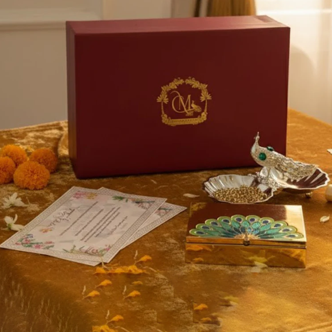 Royal Garden Keepsake Gift Box (Pink & Blue)