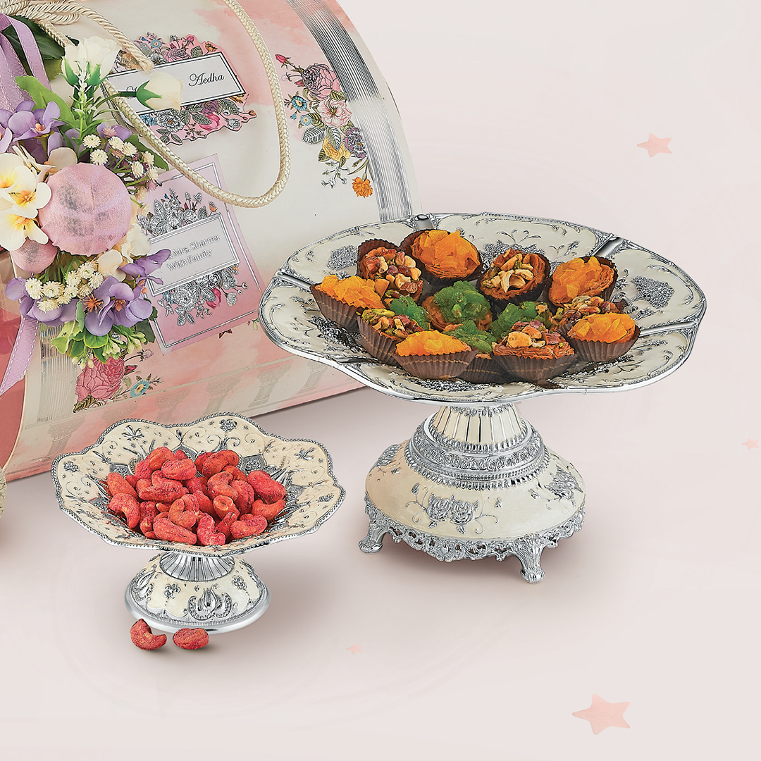 Pastel Floral Luxury Invitation with Gourmet Treats