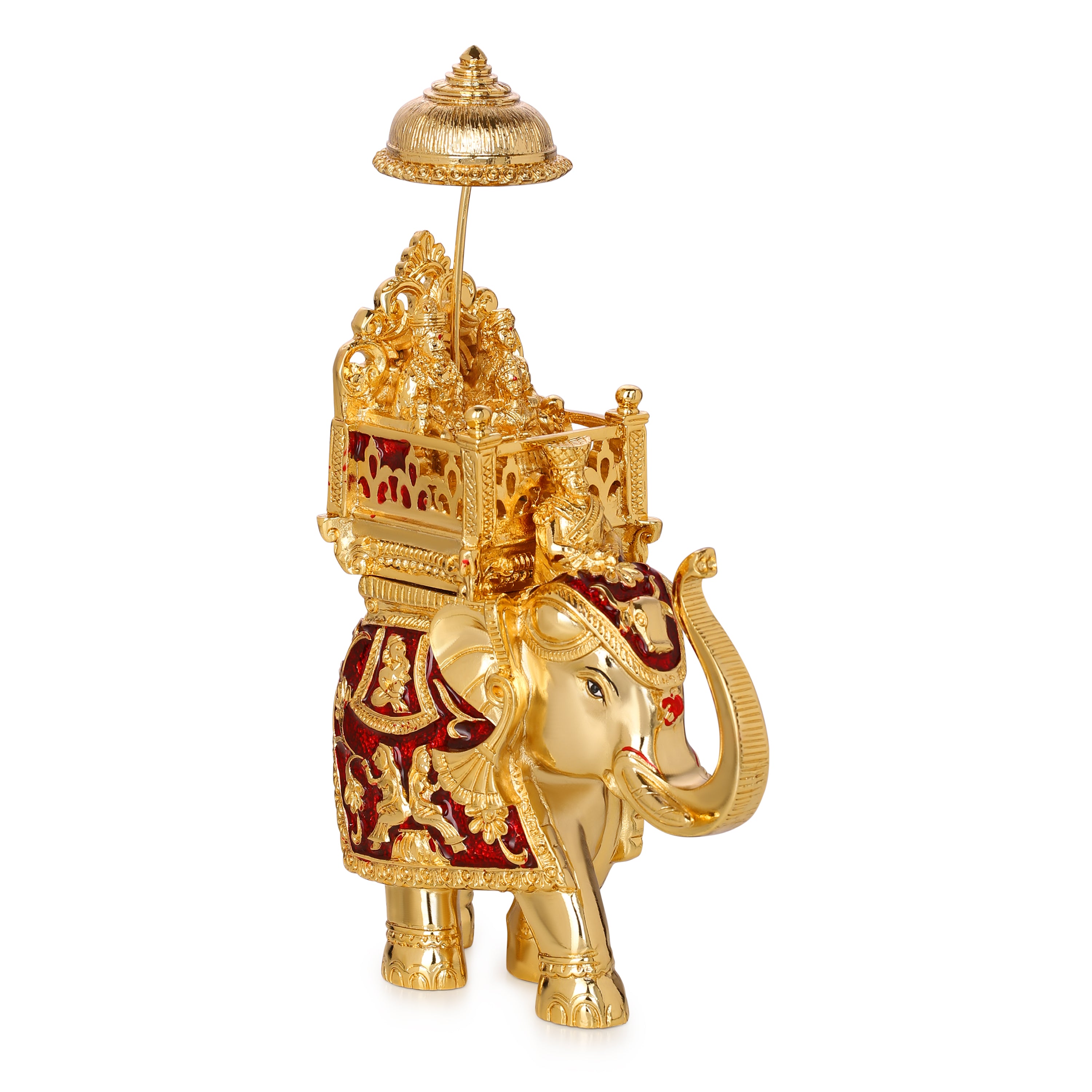 Baraat Elephant Red Gold