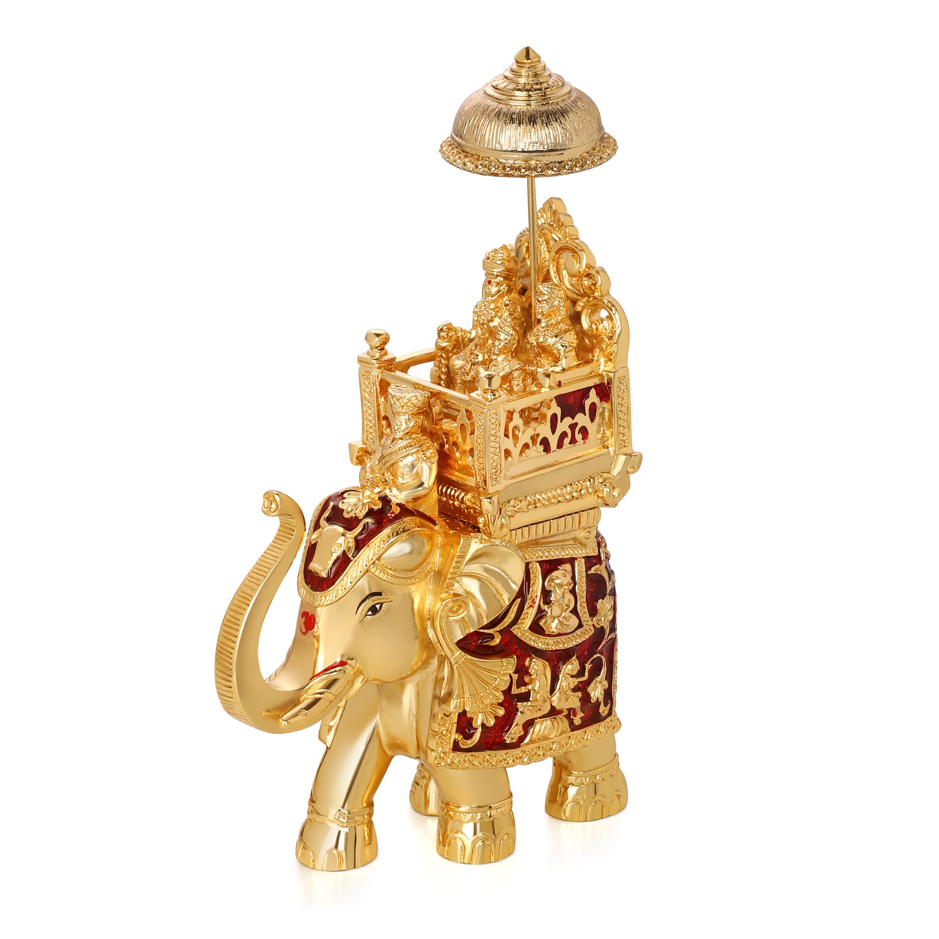 Baraat Elephant Red Gold