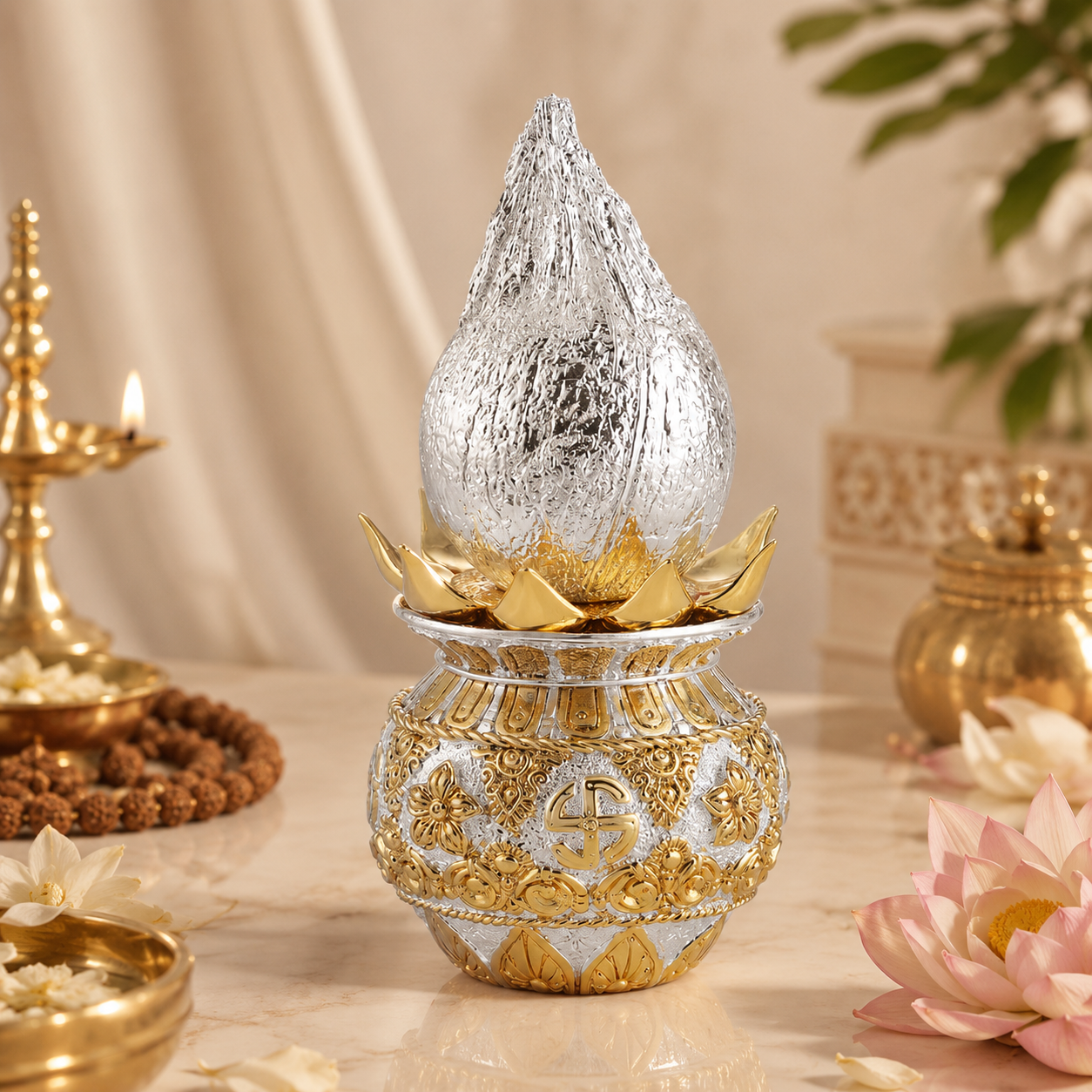 Nariyal Kalash- Dual Tone Idol