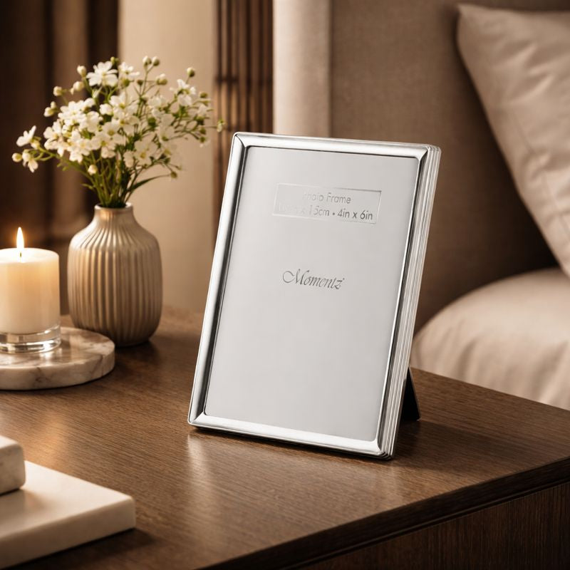 Silver-Plated Photo Frame – 4x6 inch Elegant Display
