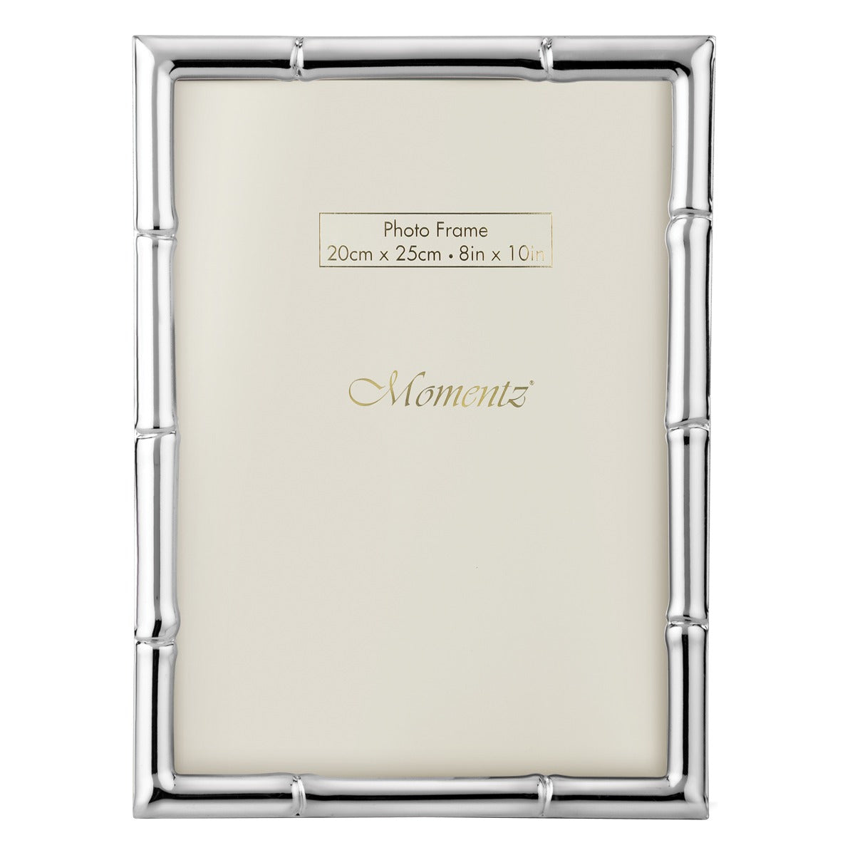 Bamboo-Inspired Silver-Plated Photo Frame – 8x10 inch
