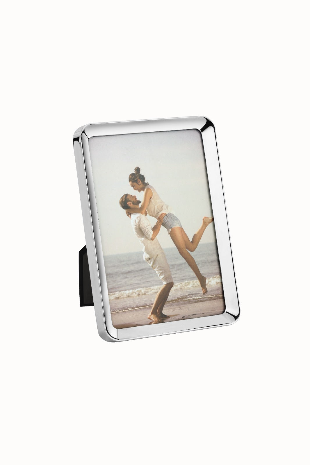 Elegant Silver-Tone Photo Frame – Vertical Tabletop Display 4*6 - silver