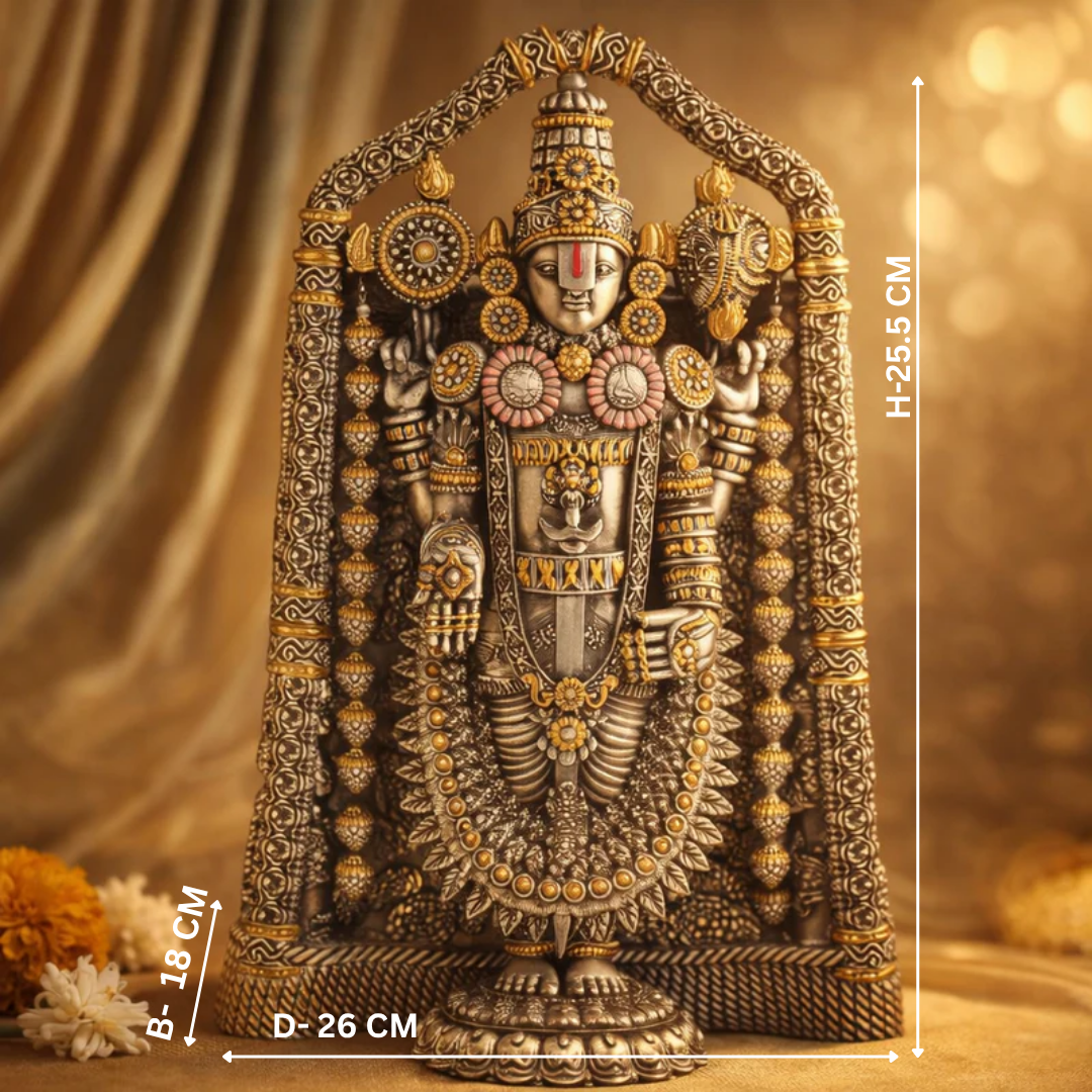 Shree Balaji Ornamented Idol