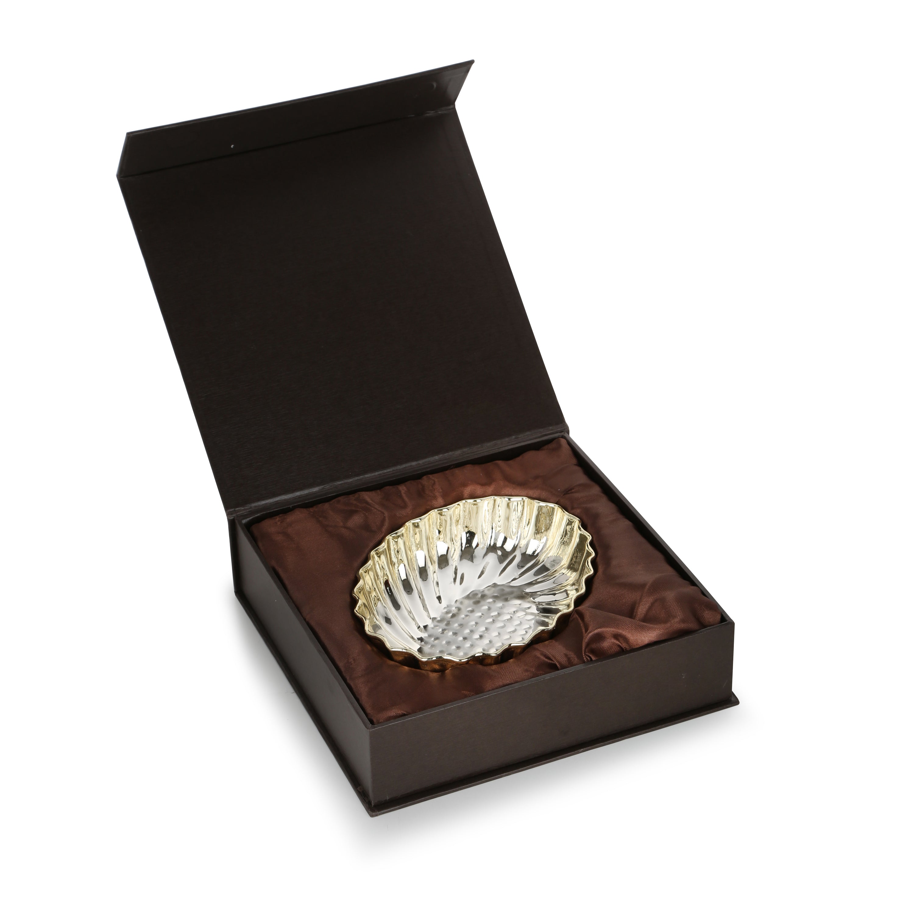 Crystal Leaf Bowl Dual Tone