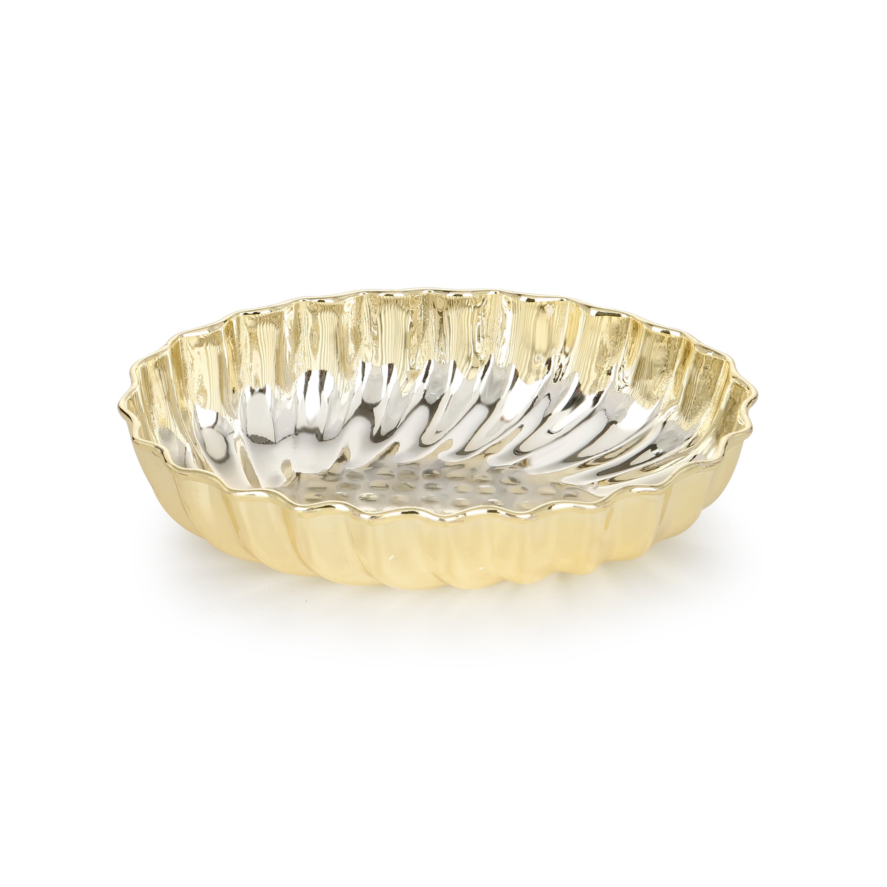 Crystal Leaf Bowl Dual Tone