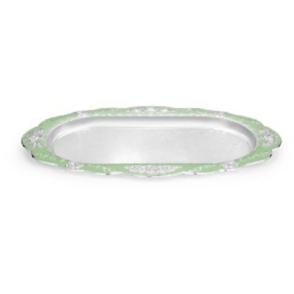Peacock Oval Tray