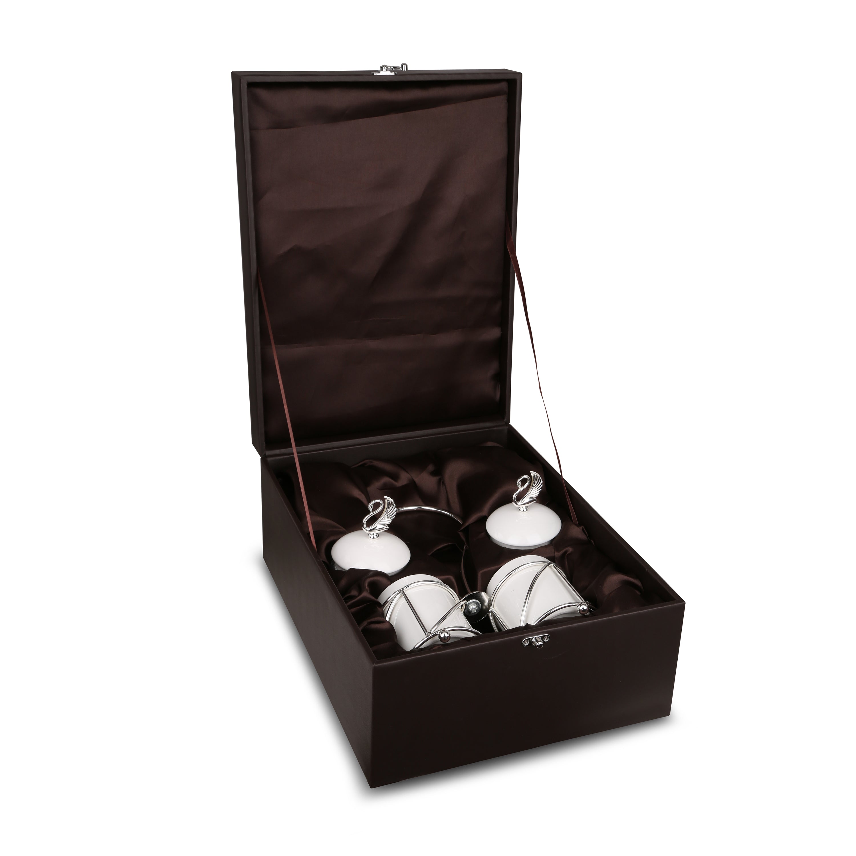 Ceramic Canisters 2 in 1 Silver