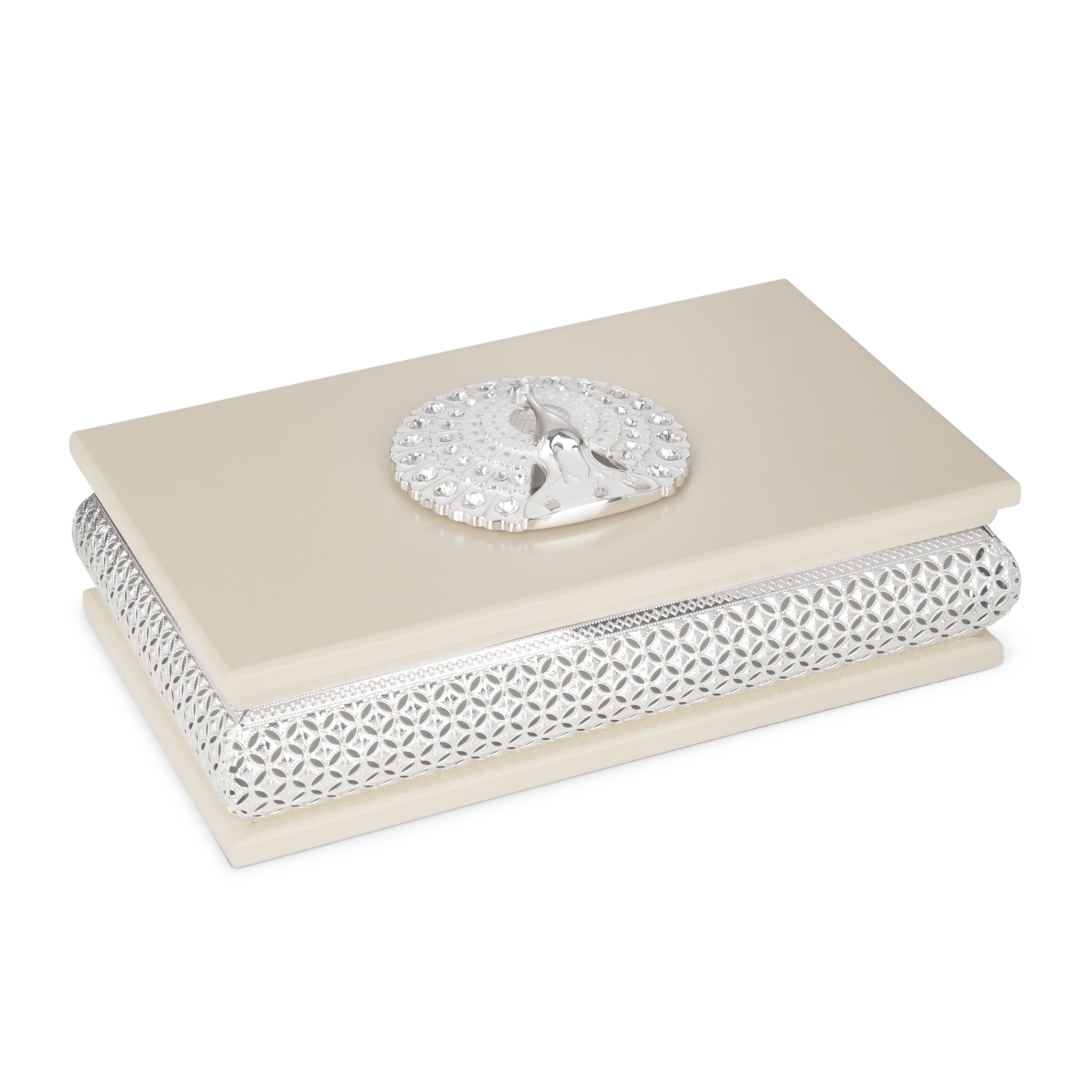 Rectangle Peacock DryFruit Box