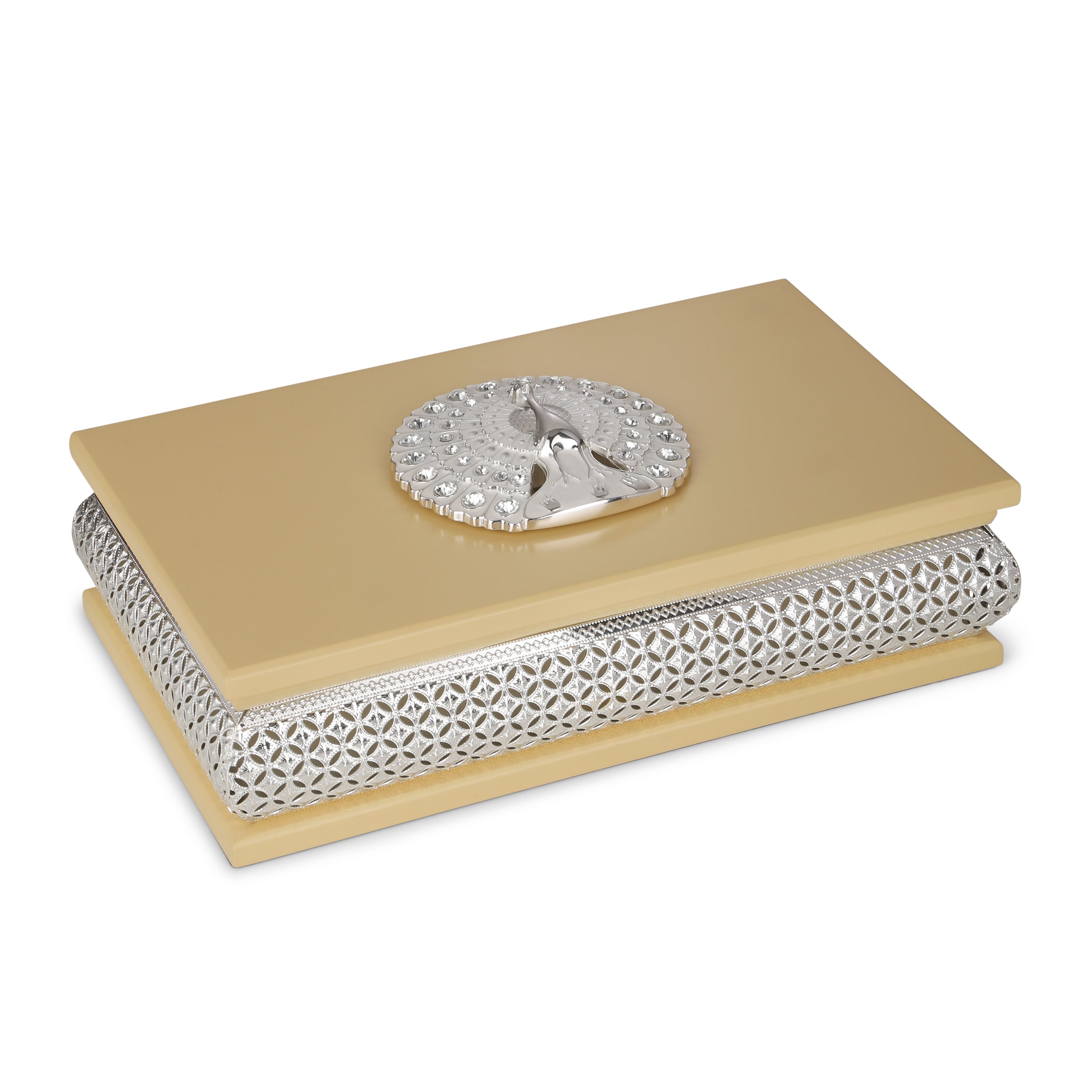 Rectangle Peacock DryFruit Box