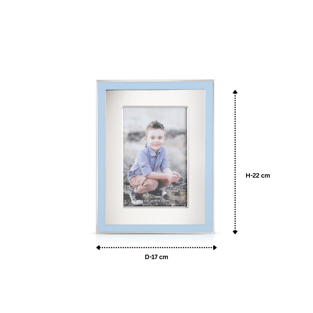 Silver Baby Photo Frame – 4x6 Inches