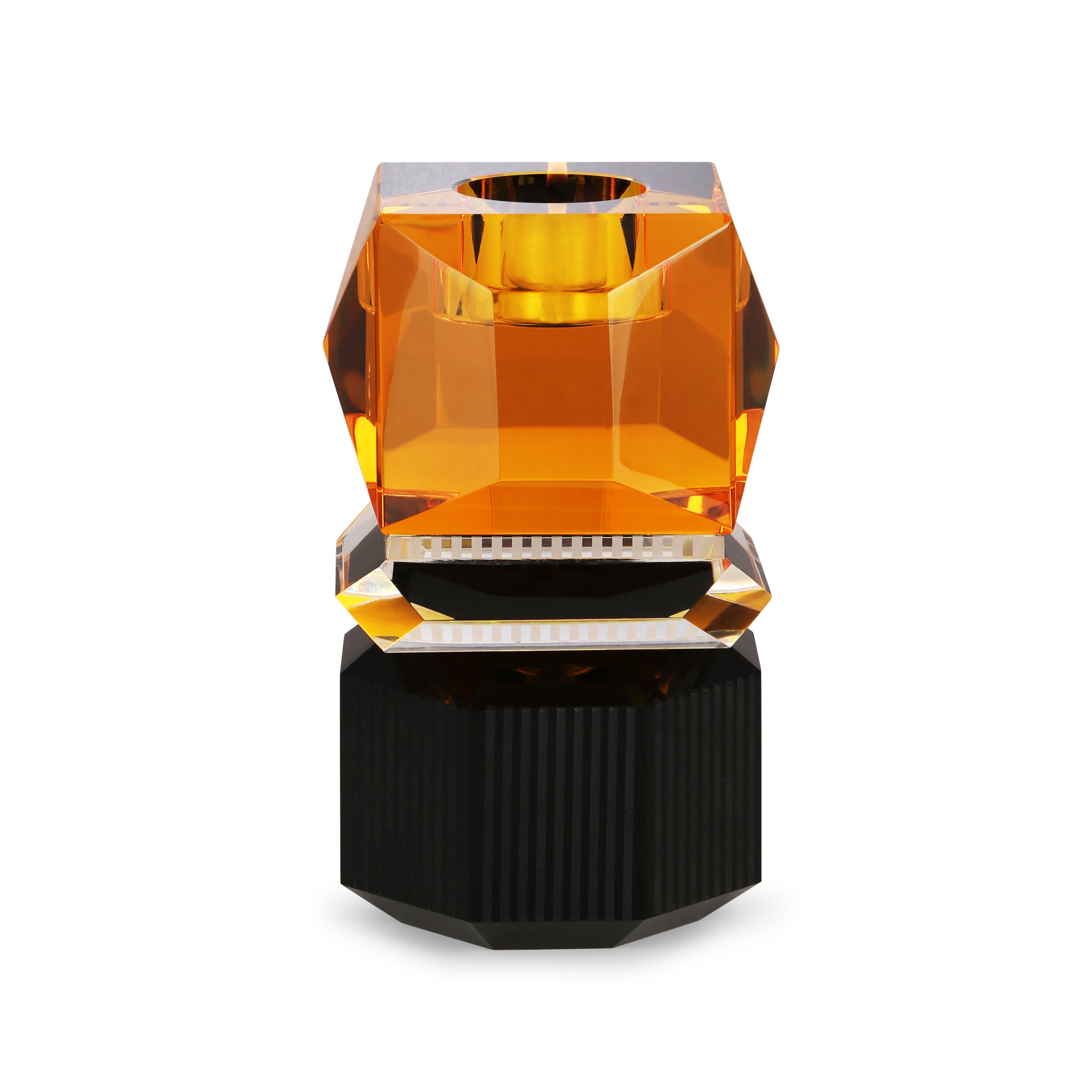 Radiant Crystal Candle Holder