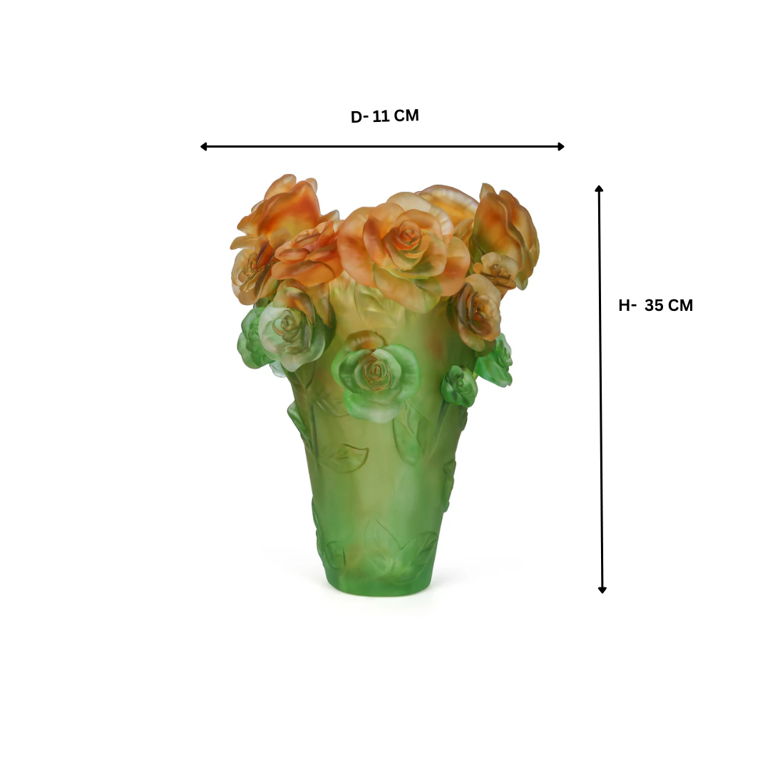 Blossom Brilliance Crystal Colored Flower Vase