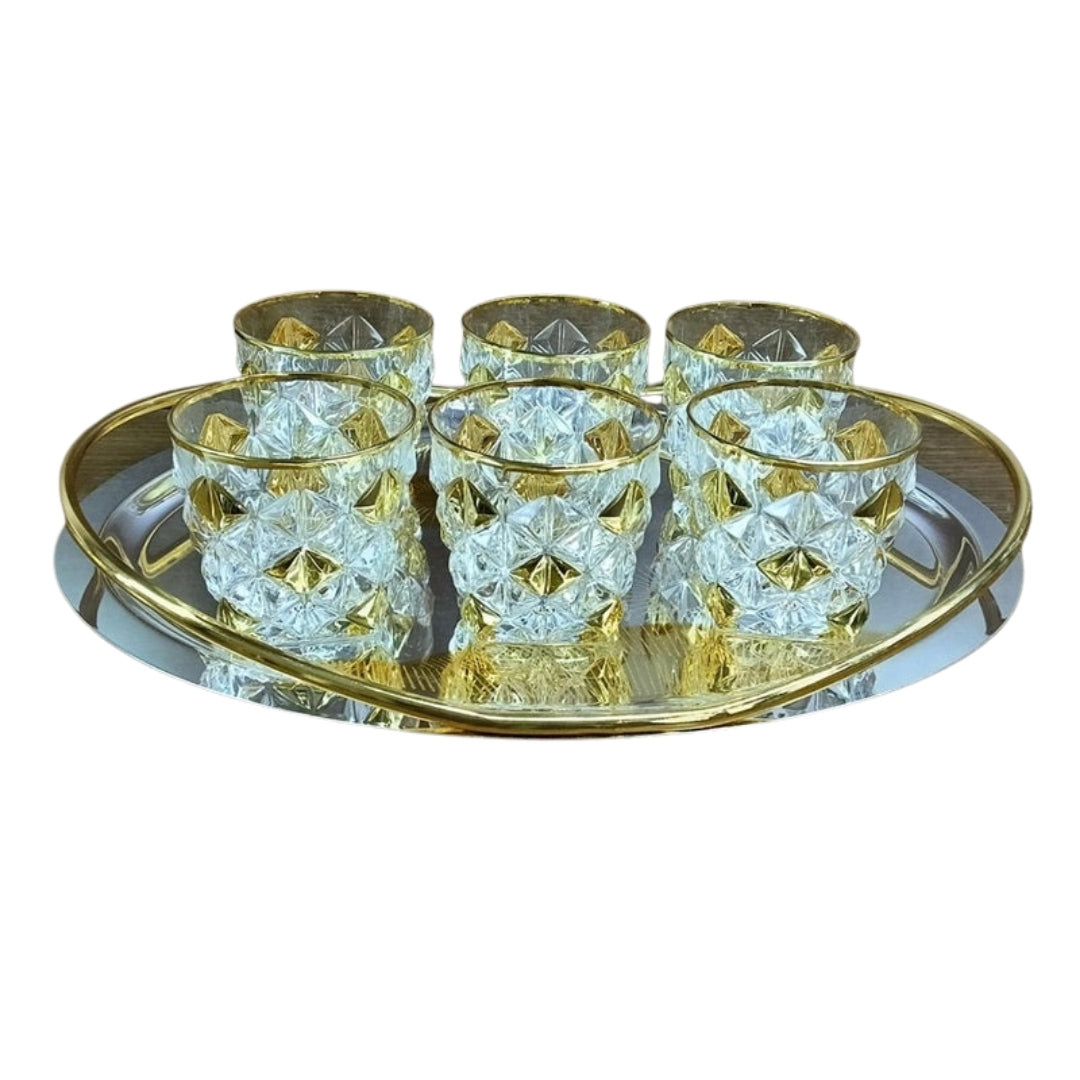 SET OF 4 CHAMPAGNE FLUTE WITH ART DECO STYLE PHOTOFRAME (MZ-23401-401 + MZ-22203