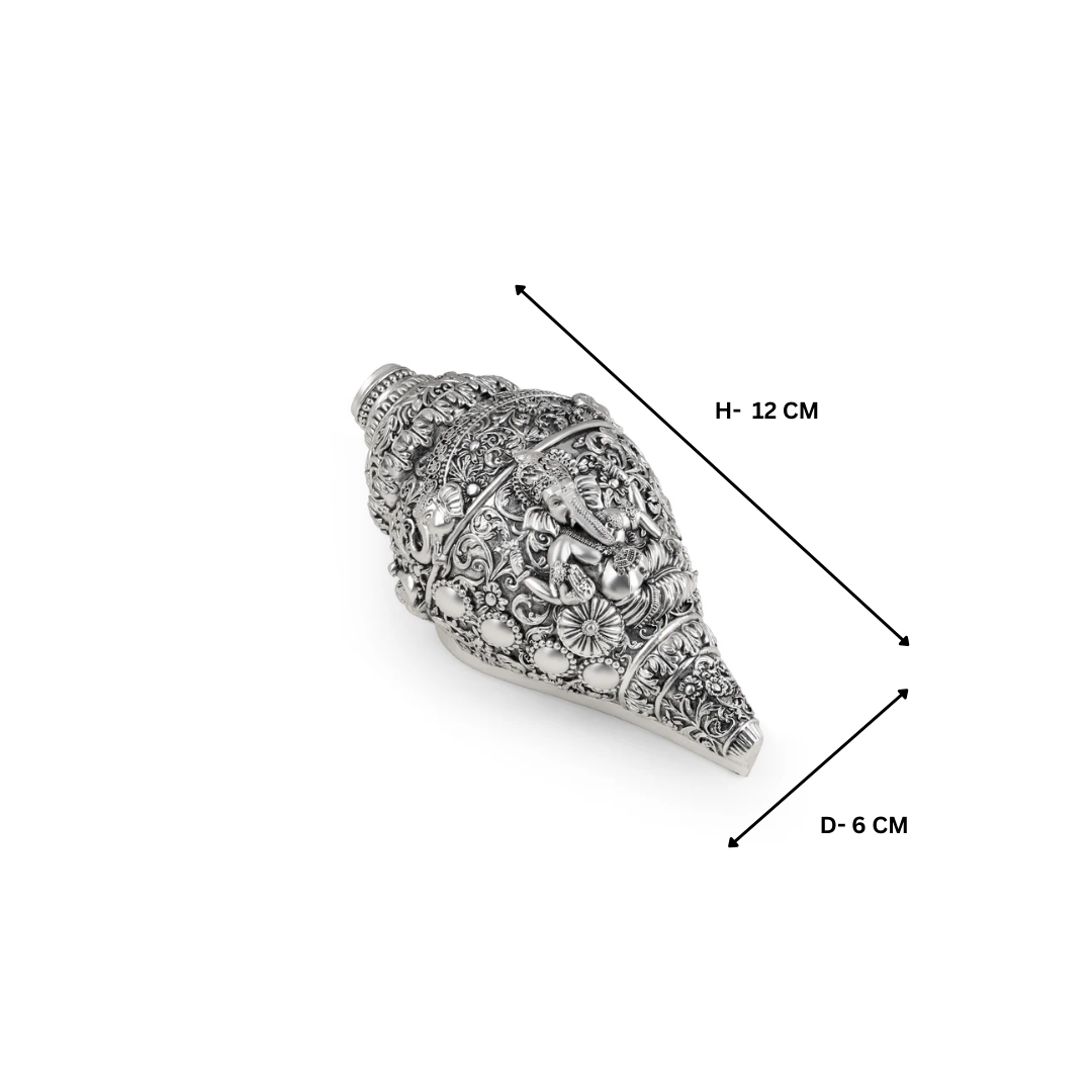 Ganesh Shank Small Silver